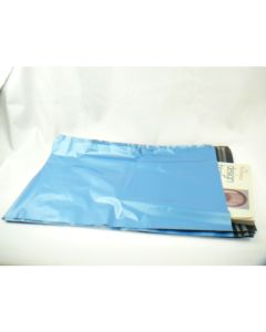 50 x Mid Courier delivery bags, Blue Plastic dispatch mailers, Size 426mm x 600mm or 17 x 23.5 inches