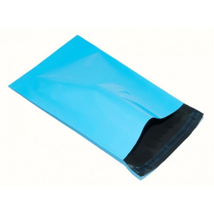 500 small Courier bags, mailing postage Blue delivery bags strong Size 350mm x 500mm