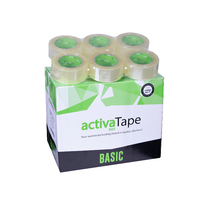 36 rolls of Active tape Clear 48mm wide