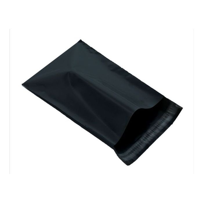 100 Black plastic mailing bag size 425mm x 600mm or16.75 x 23.5 inches large mailing bag strong and durable