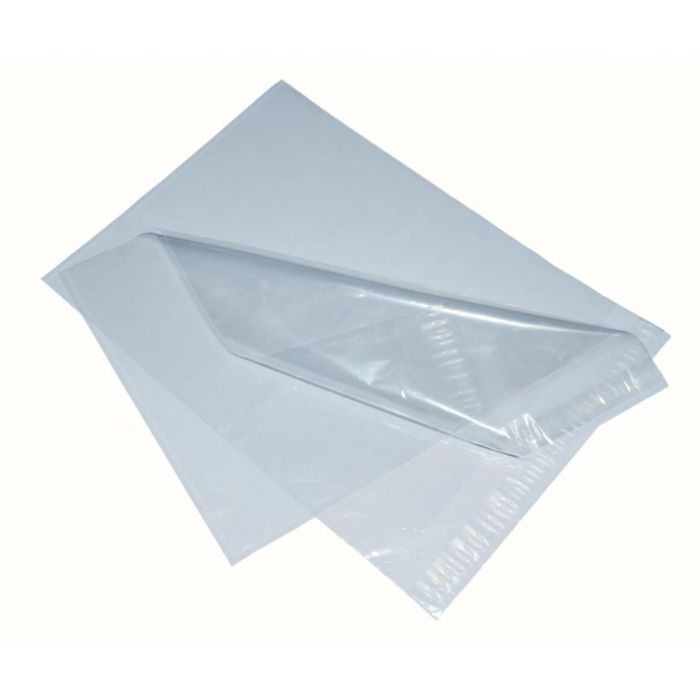 100 Clear Plastic Mailer size 229mm x 320mm. With Semi permanent seal, 35 Mu clear post envelopes bags strong