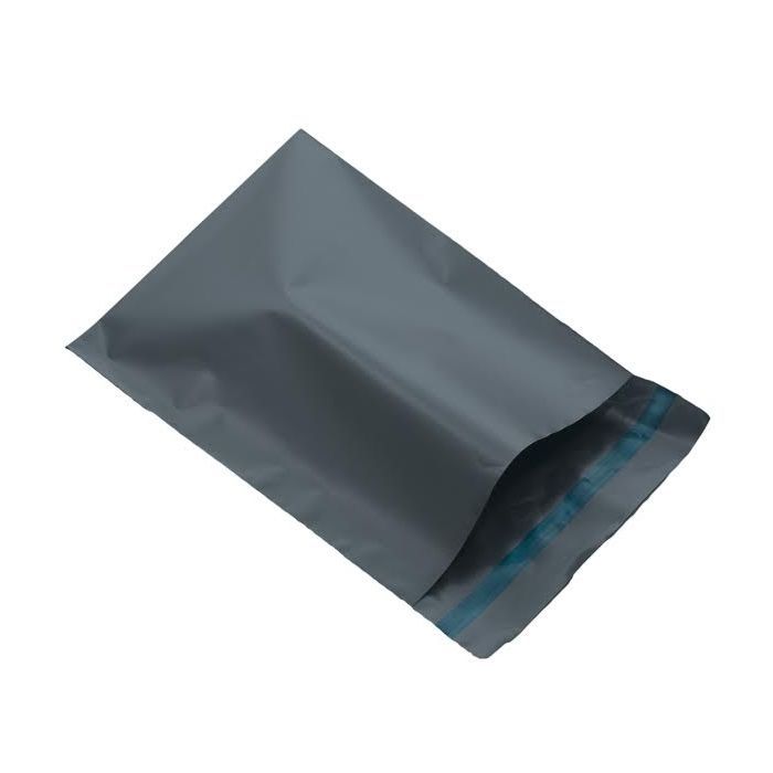 Grey plastic mailers 350mm x 500mm